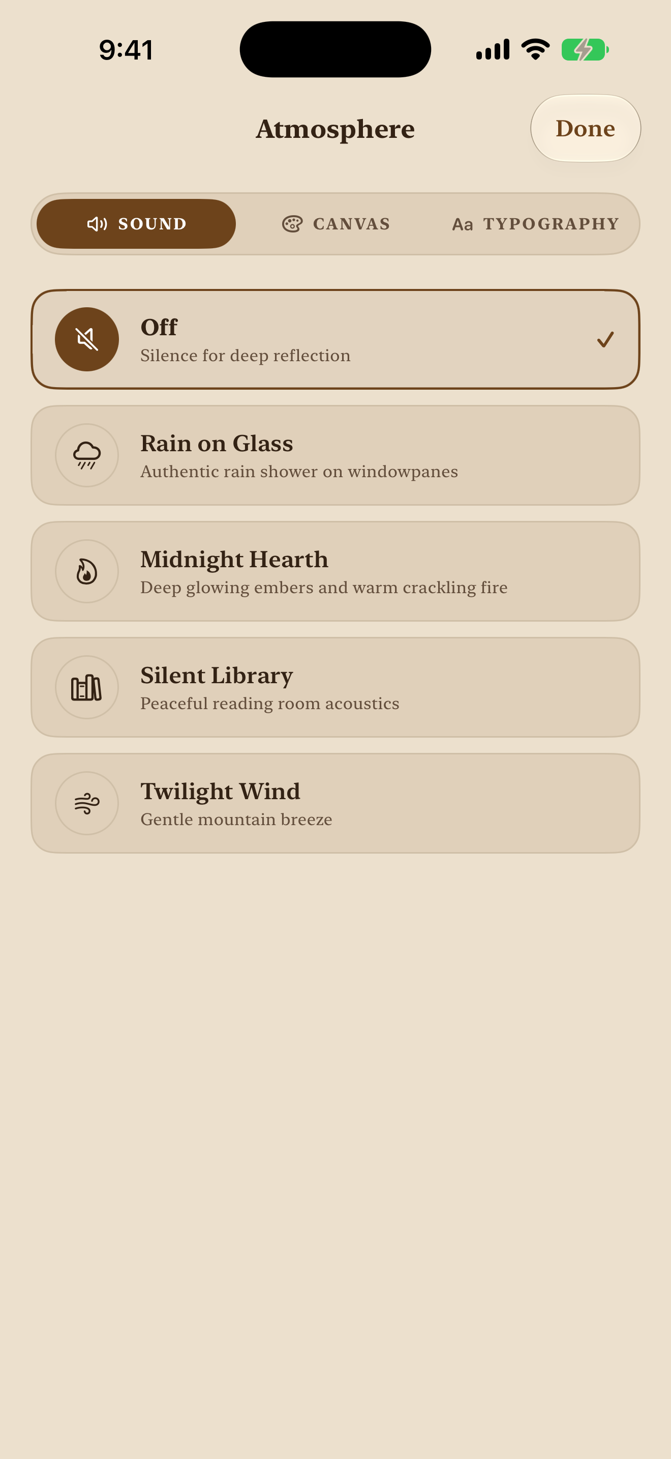Atmospheric Soundscapes